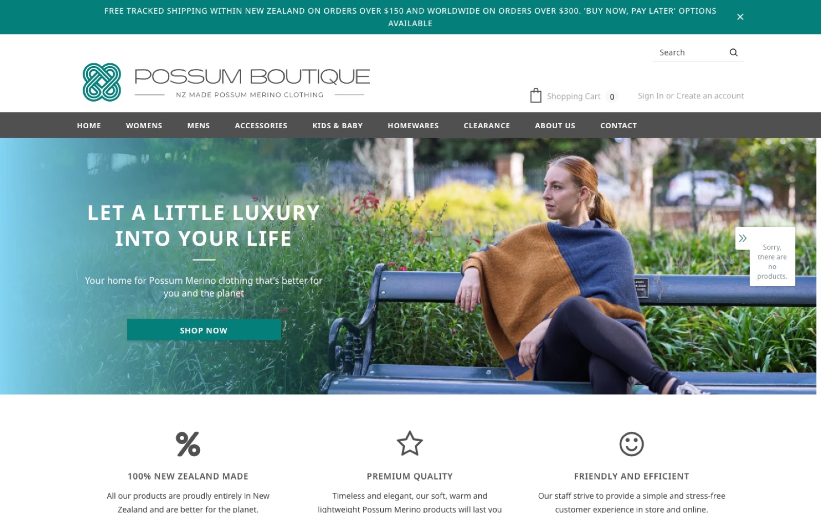 The Possum Boutique online store